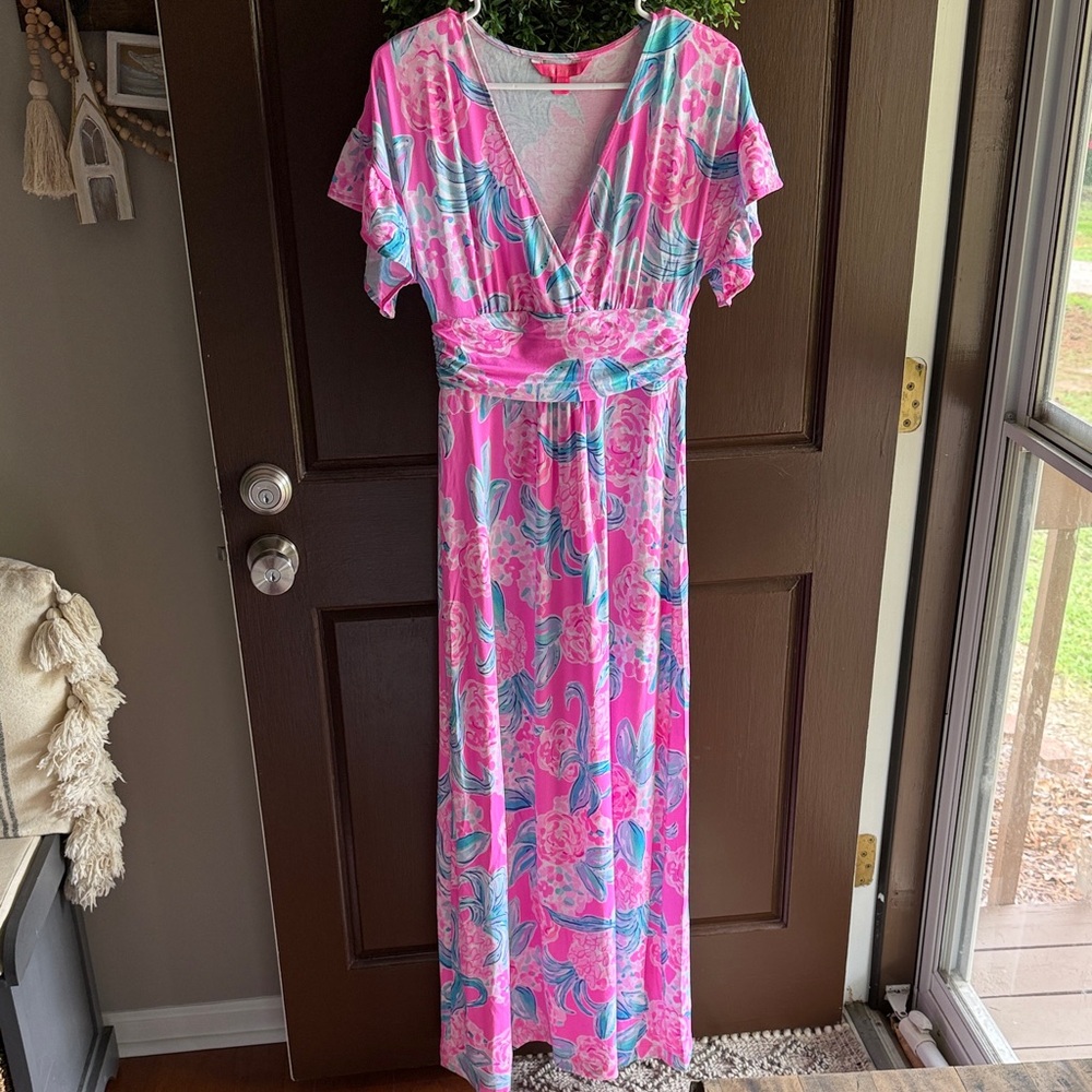 Jersey maxi dress